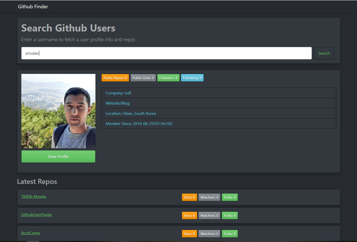 zrr-GitHub-User-Finder